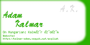adam kalmar business card